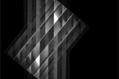 Black and white directional abstract.